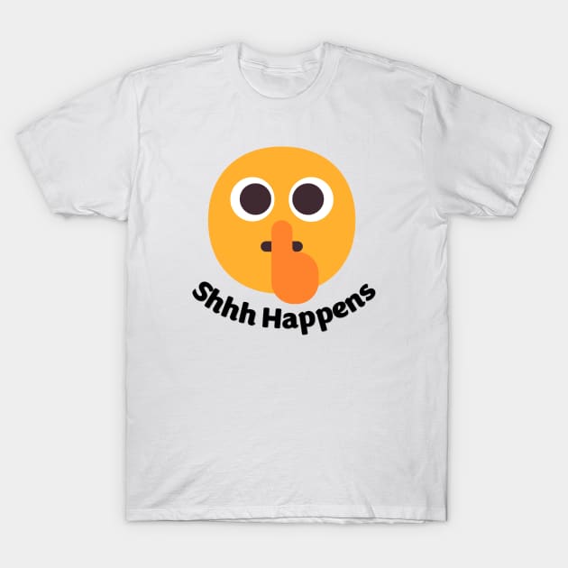 Librarian Shhh Happens T-Shirt by karutees